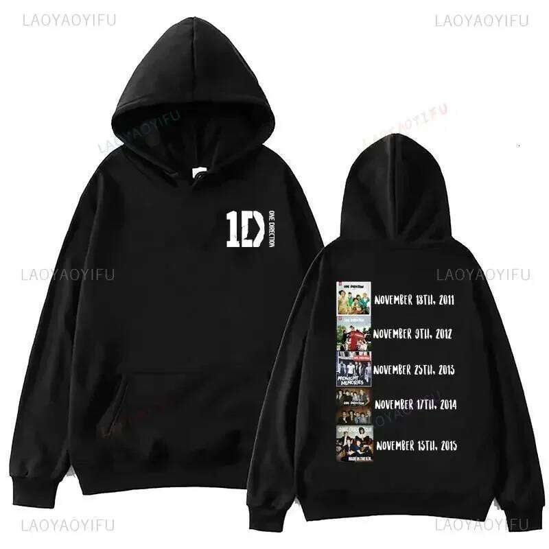 One Directions Band Hoodies Grunge Long-sleeved Punk Sweatshirt Vintage Autumn/Winter Clothing Hip Hop Sudaderas Music Pullover 26L0513 - view 5