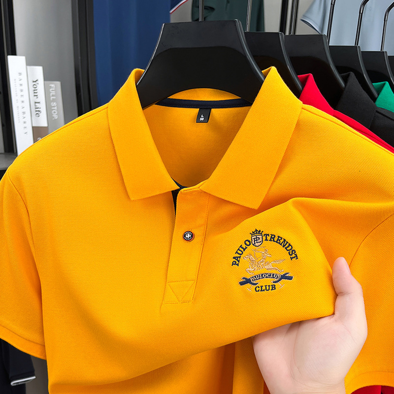 Luxury Sport Fashion High Quality Designer Shirt Turn Down Collar Mesh POLO Shirt Quick Dry Tennis Short Sleeve Top Stand Up Collar Unisex New Arrival
