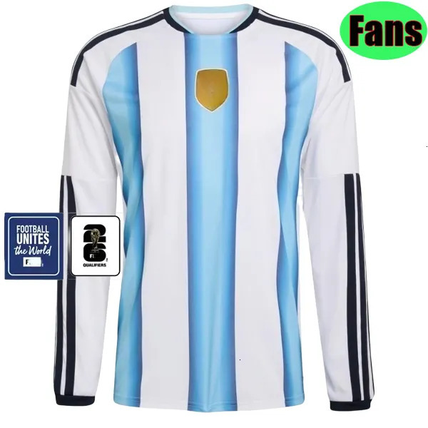 2026 World Cup Argentina messis Fans player version 3 stars soccer Jerseys 50th anniversary football shirt Mens Kids kit sets