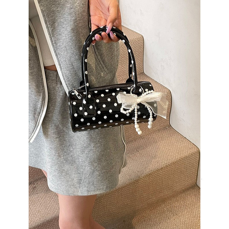 2026 New Korean Summer Handbag, Small Handbag, Women's High end Polka Point, Niche Pillow Bag, Single Shoulder Crossbody Bag