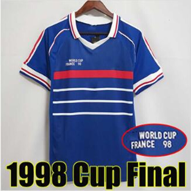 1998 home retro soccer jerss 1982 84 86 88 90 96 98 00 02 04 06 ZIDANE HENRY MAILLOT DE FOOT football shirt REZEGUET DESAILLY french club Classic Vint