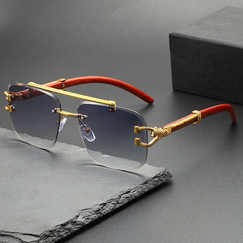 Luxury Brand Designer Sunglasses New Cro Square Frame Anti-Blue Light Non-Prescription Glasses For Men And Women Fashionable Face Slimming Student Com