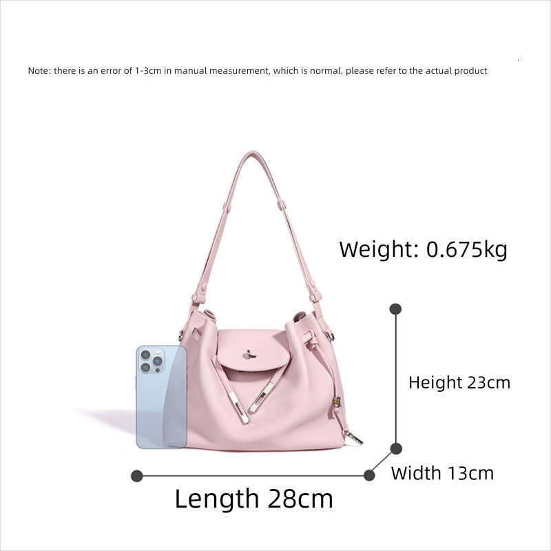 Niche High End Elegant Genuine Leather Shoulder Bag Summer Casual Versatile Simple Style Large Capacity Daily Commute Travel Crossbody Handbag For Lad