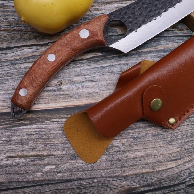 Professional Kitchen Forged Knife BBQ Cooking Chef Knives Wooden Handle Meat Cleaver Fruit Cutter Boning Knife Kitchen Supplies 251218
