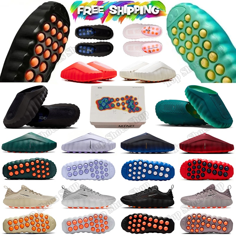 With Box Free Shipping Mind 001 002 Slides fragment black lightning Smoke Grey Pearl Pink Geode Teal Sail Designer Slippers Summer Clogs Mens Wom