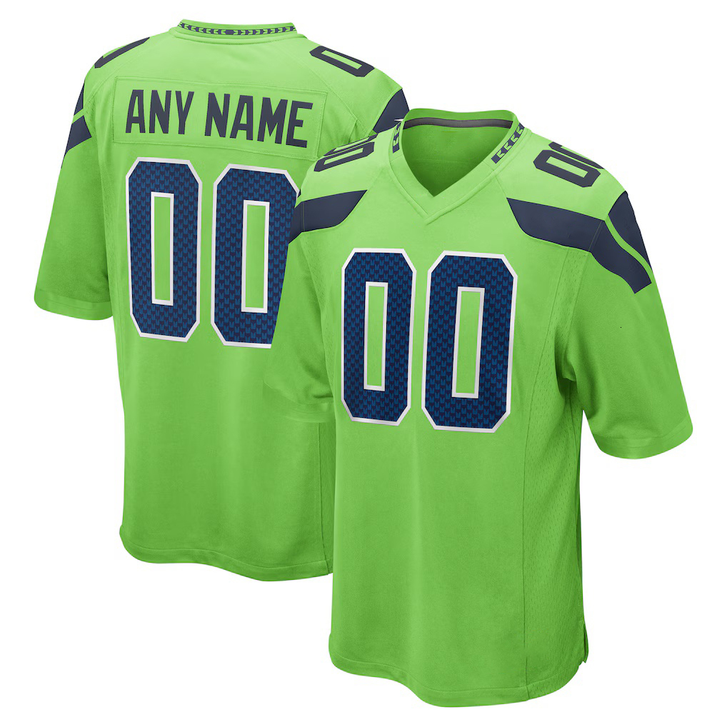 Seattles SeahawksS Jersey SeahawksJersey Sam Darnold Jaxon Smith-Njigba Cooper Kupp 50th jersey Witherspoon Sherman Emmanwori Alexander Zabel Football