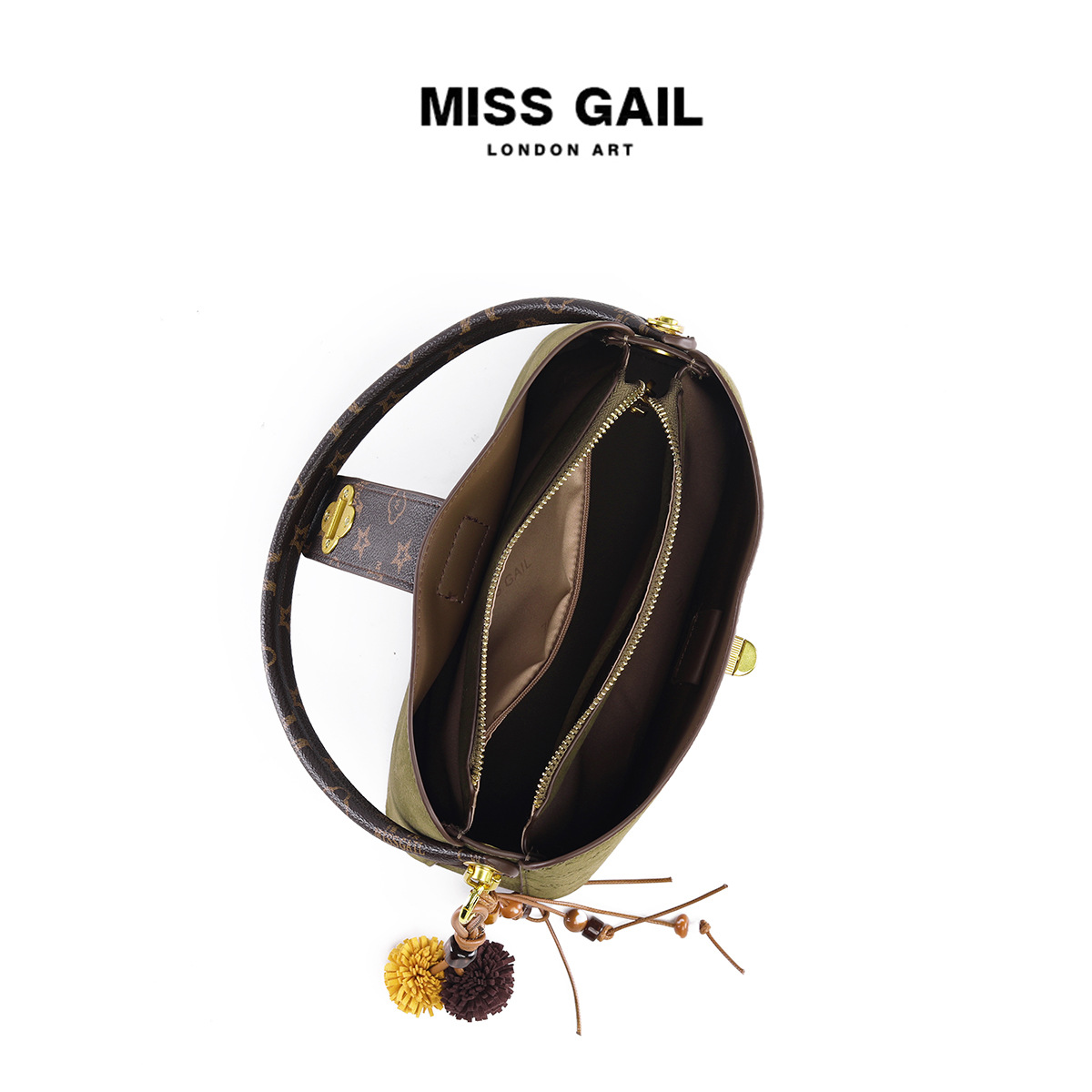Miss Gail Free Shipping luxury bag Fashion Big Volume Daily Ladies Shoulder Purse Eye Catching Oversized