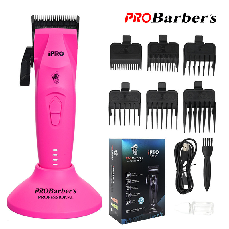BRDCLIP Professional Hair Clipper 7200RPM Brushless Motor DLC FADE Blade Charging Base Barber 7000RPM DC Motor Electric Trimmer 251215