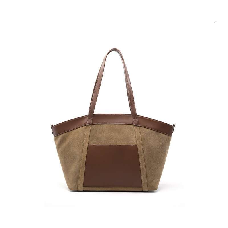 Vintage Suede Underarm Tote Bag High End Feel Large Capacity Women Shoulder Bag Elegant Casual Commute Daily Shopping Travel Fashion Handbag SENYY
