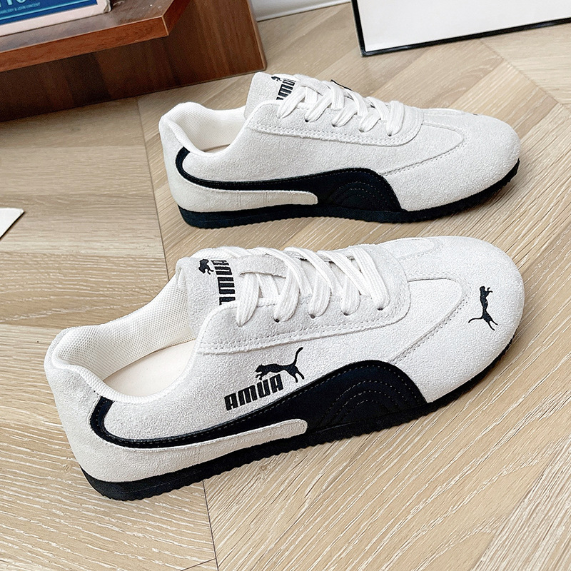 free shipping designer shoes 2026 New Women's Flat Retro Running Shoes, Versatile German Trainer Sneakers, Casual Sports Skate Shoes