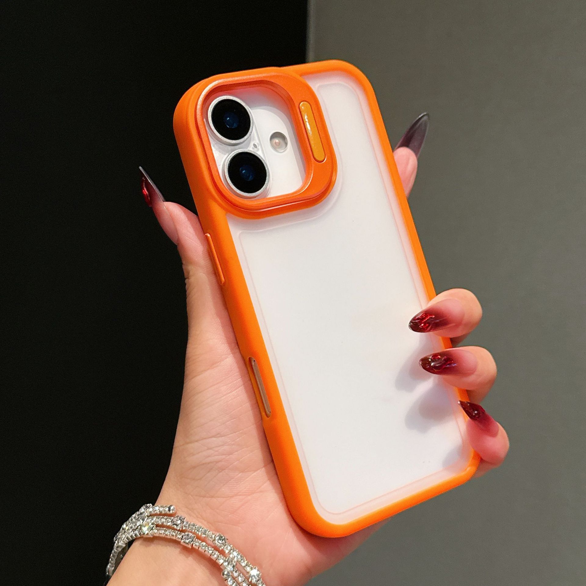 suitable for iPhone lens holder 17 phone case Max groove resin 16 Pro