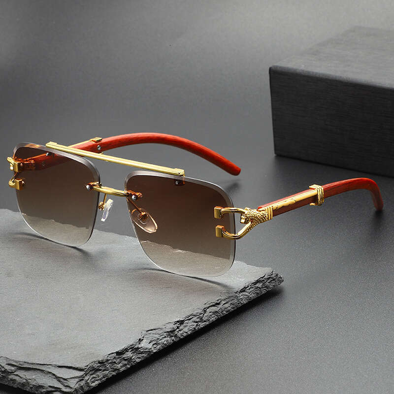 Luxury Brand Designer Sunglasses New Cro Square Frame Anti-Blue Light Non-Prescription Glasses For Men And Women Fashionable Face Slimming Student Com