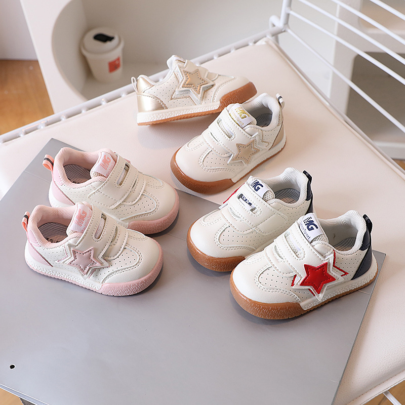 free shipping designer shoes 2026 Spring Autumn Toddler Fashion Retro Running Shoes, Star Pattern Baby Shoes, Infant Casual Sneakers