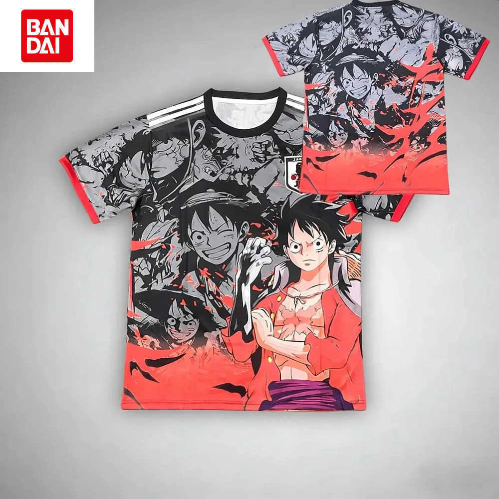 One Piece Luffy Japanese Football Jersey Mens Summer Quick-Drying T-shirt Outdoor Sports Casual Top Short-sleeved L2605139BM3