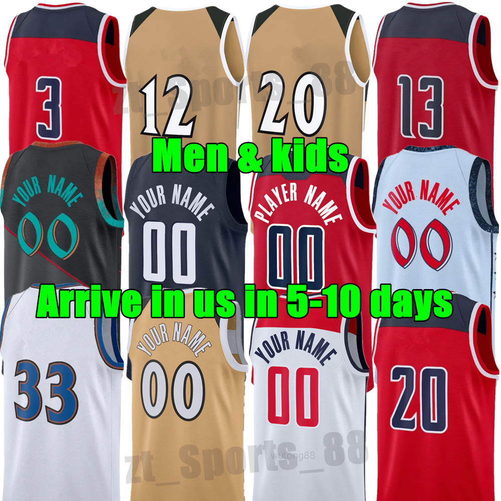 25 26 WAS wizard Basketball Jerseys Kyshawn George Carlton Carrington Alex Sarr Bilal Coulibaly Khris Middleton Cam Whitmore Tre Johnson Corey Kispert