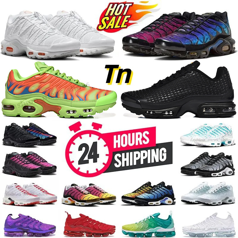 Tn Plus tns tnss Running Shoes 25th Anniversary FC Toggle Utility Men Women Triple Black White Metallic Silver Grey Reflective Sneakers men shoes