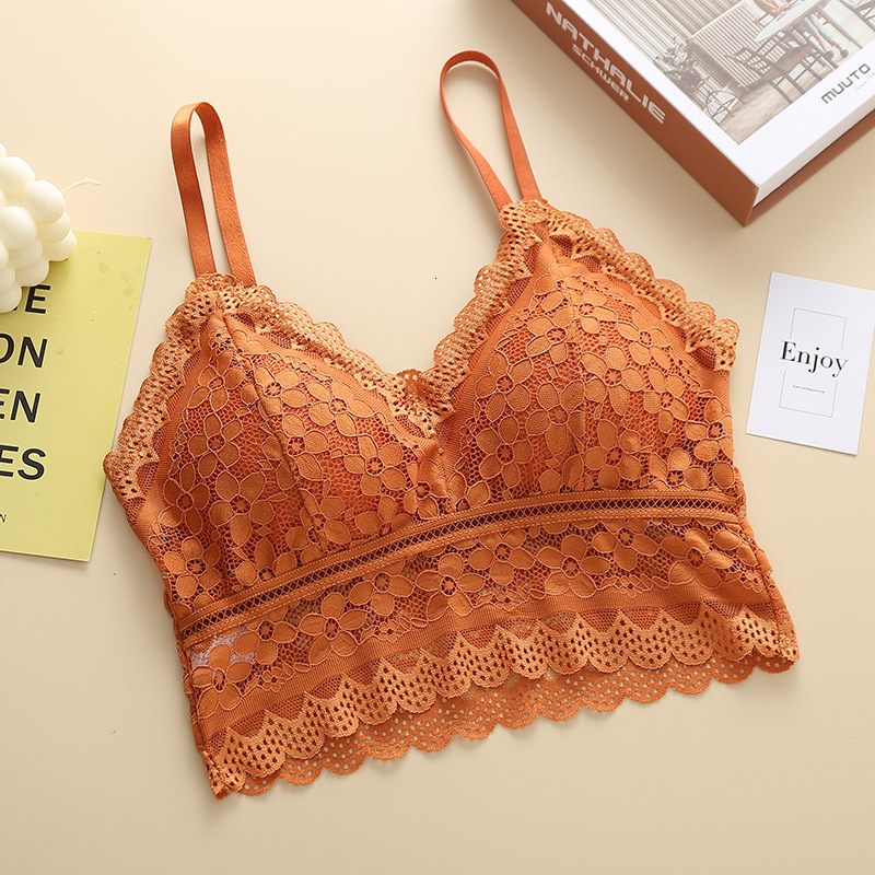 Womens Lace Lingerie Camisole Top Designer French Style Hollow Out Bralette With Built In Bra Spaghetti Strap Backless Sexy Crop Top For Casual Outing