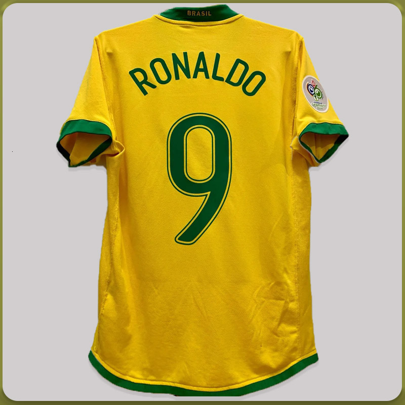 1998 Brazl Retro Shirt Ronaldo Soccer Jersey Man Kids Kit 1994 2002 ROMARIO KAKA RONALDINHO RIVALDO Maillot De Futol R.carlos Brazii Brazilian Footbal