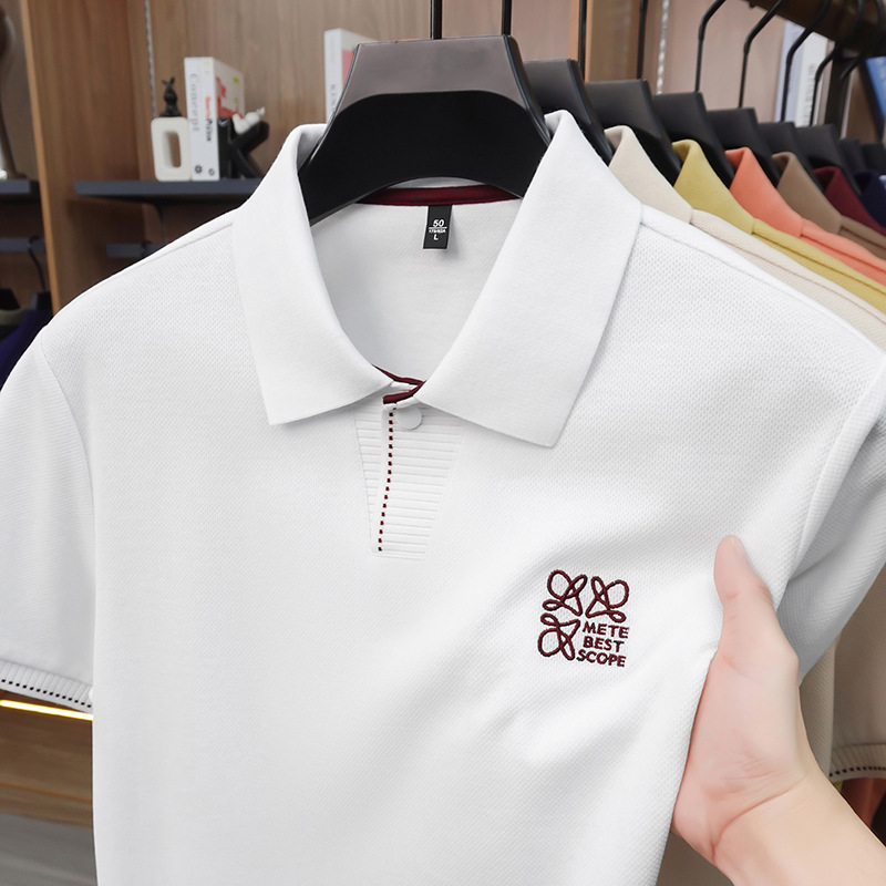 Free shipping luxury Men's Polos Fashionable and casual men's polo shirt comfortable for daily work in the workplace