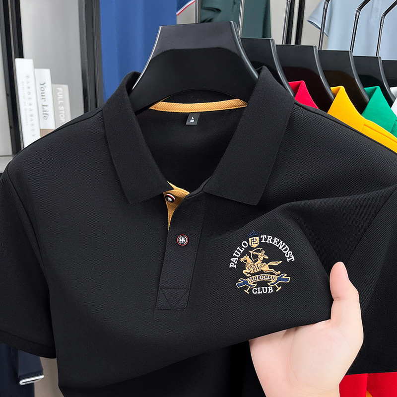 Luxury Sport Fashion High Quality Designer Shirt Turn Down Collar Mesh POLO Shirt Quick Dry Tennis Short Sleeve Top Stand Up Collar Unisex New Arrival