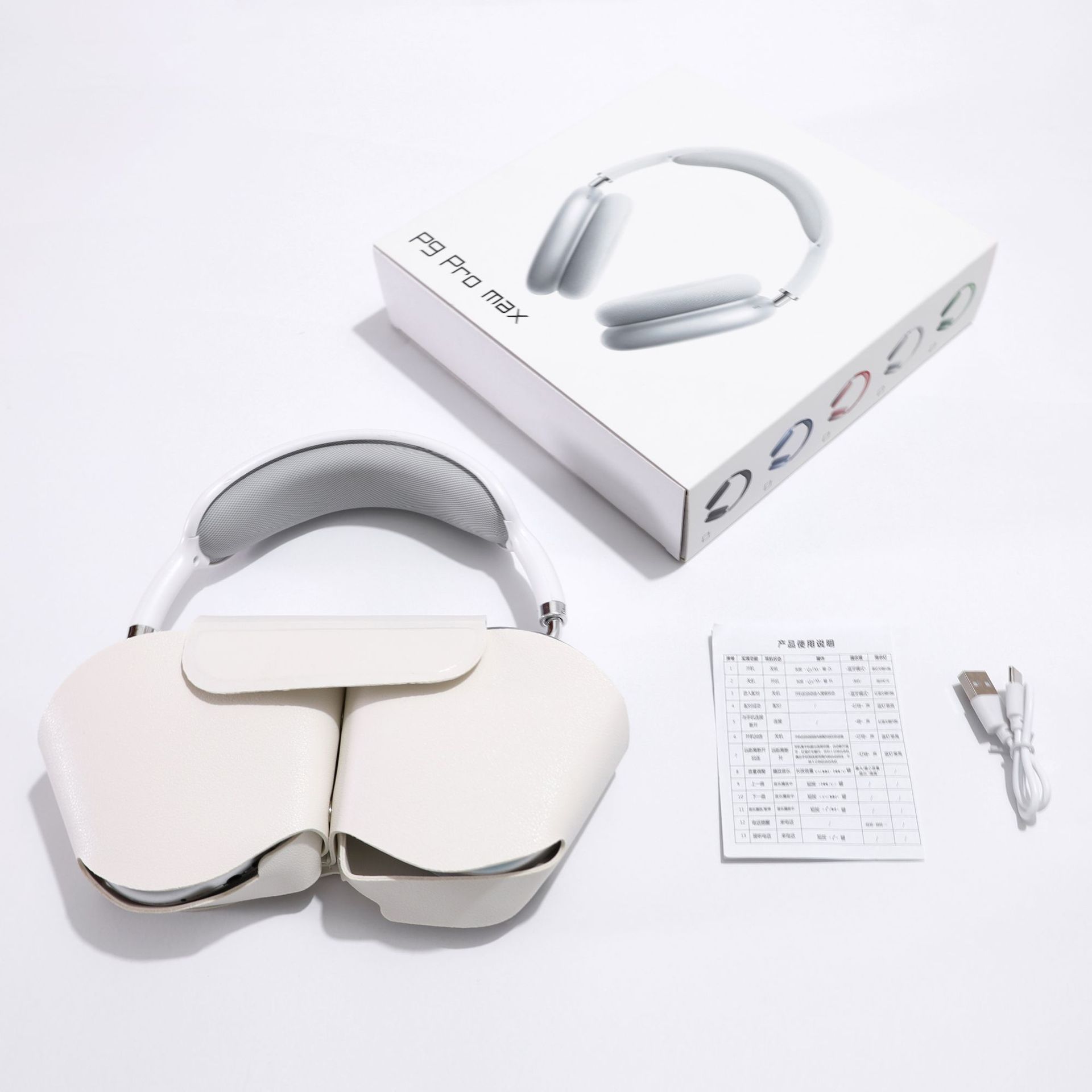 Wireless Over-Ear Headphones Bluetooth 5.3 Headset with Soft Ear Cups Long Battery Life for Travel Office Gaming