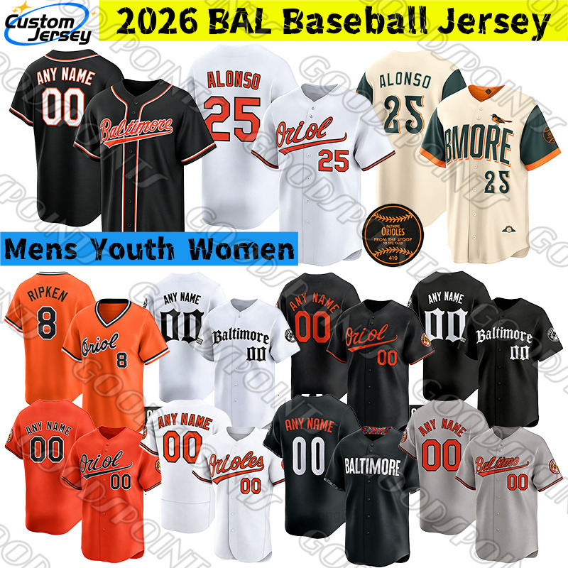 Baltimore Oriole Jersey Pete Alonso Gunnar Henderson Jeremiah Jackson Holliday oriels Shane Baz Taylor Ward Orioles Helsley Cal Ripken Jr orieles Base