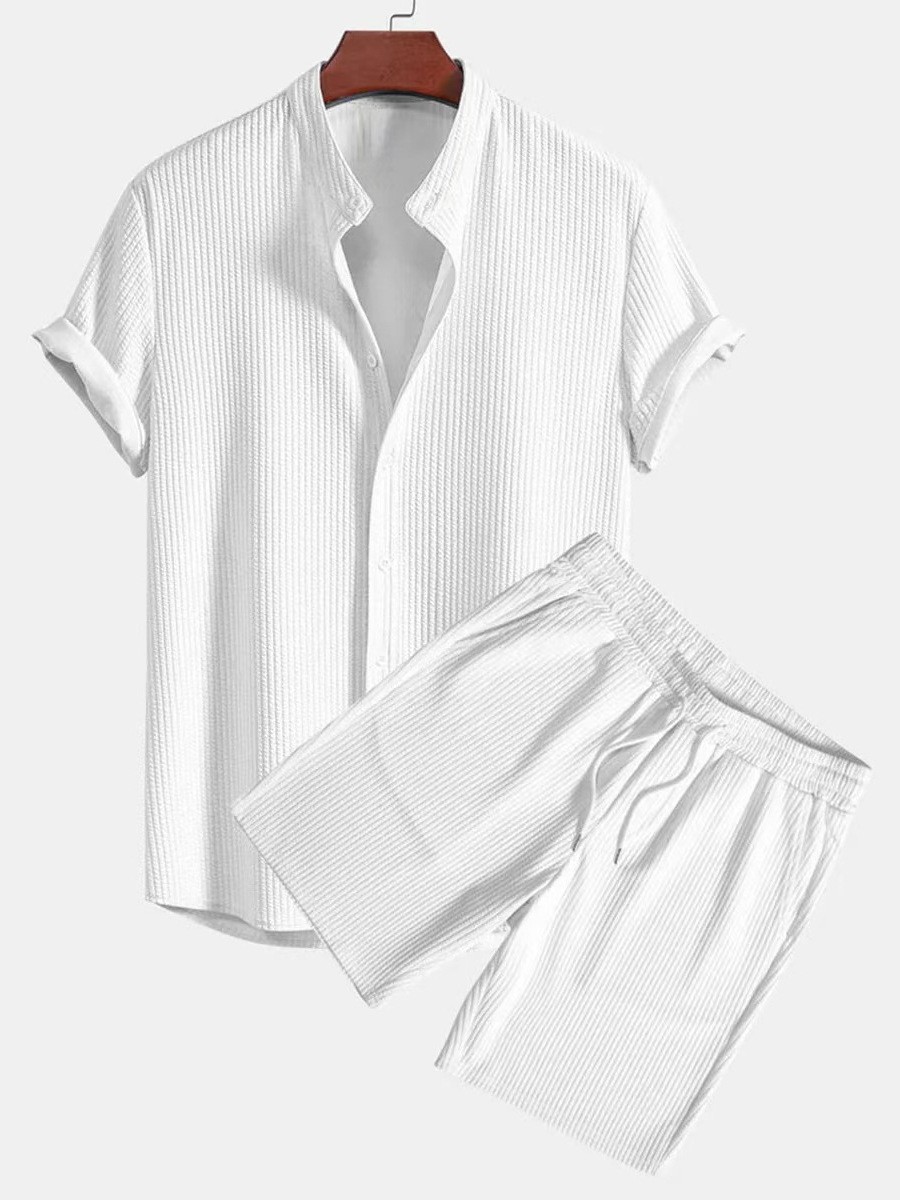 Men's Tracksuits Summer Fitness Sportswear For Men Short-sleeved T-shirt And Shorts Two-piece Set Breathable Quick-drying Casual Wear.