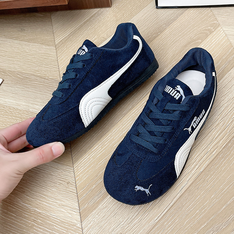 free shipping designer shoes 2026 New Women's Flat Retro Running Shoes, Versatile German Trainer Sneakers, Casual Sports Skate Shoes