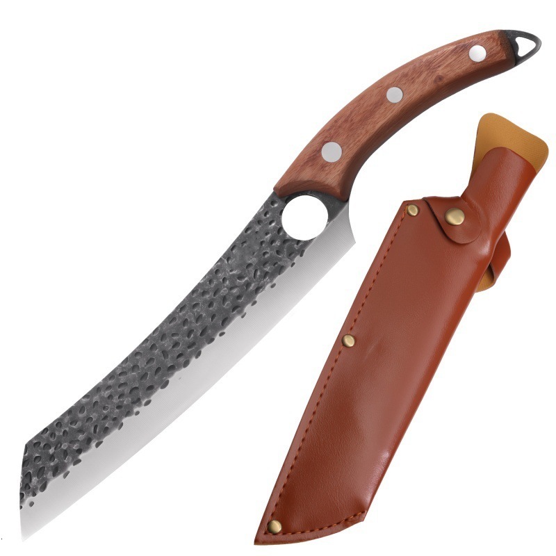 Professional Kitchen Forged Knife BBQ Cooking Chef Knives Wooden Handle Meat Cleaver Fruit Cutter Boning Knife Kitchen Supplies 251218