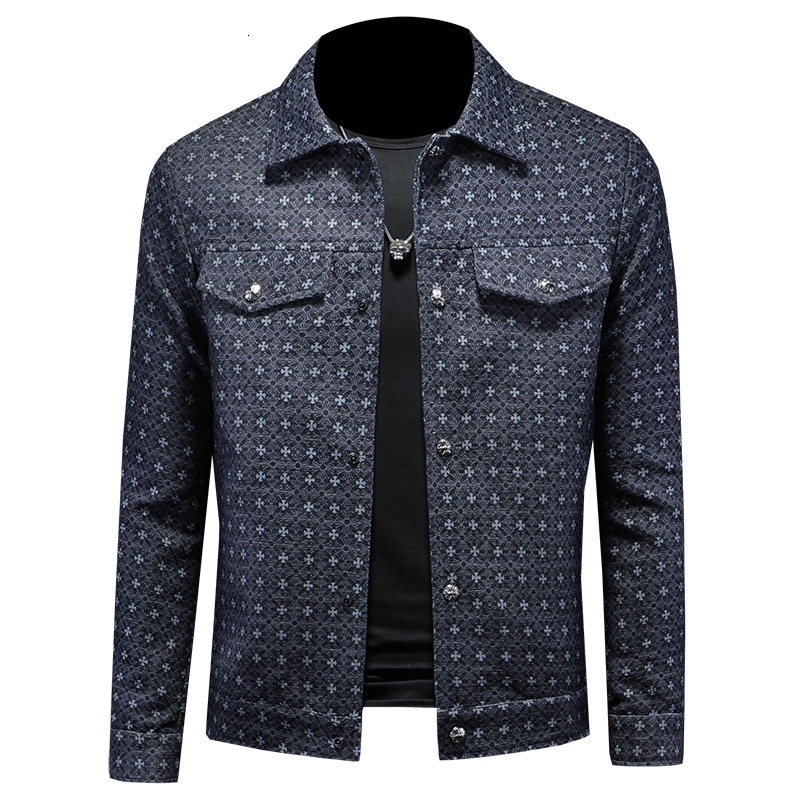 European Bestseller Jacket with Turn-down Collar, Fashionable Hot Item, Famous Brand Clothing, 2025 Spring New Men's Fashion Trend
