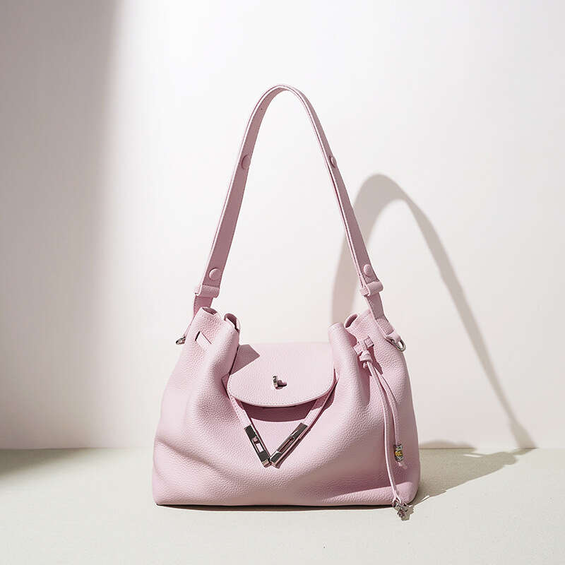 Niche High End Elegant Genuine Leather Shoulder Bag Summer Casual Versatile Simple Style Large Capacity Daily Commute Travel Crossbody Handbag For Lad