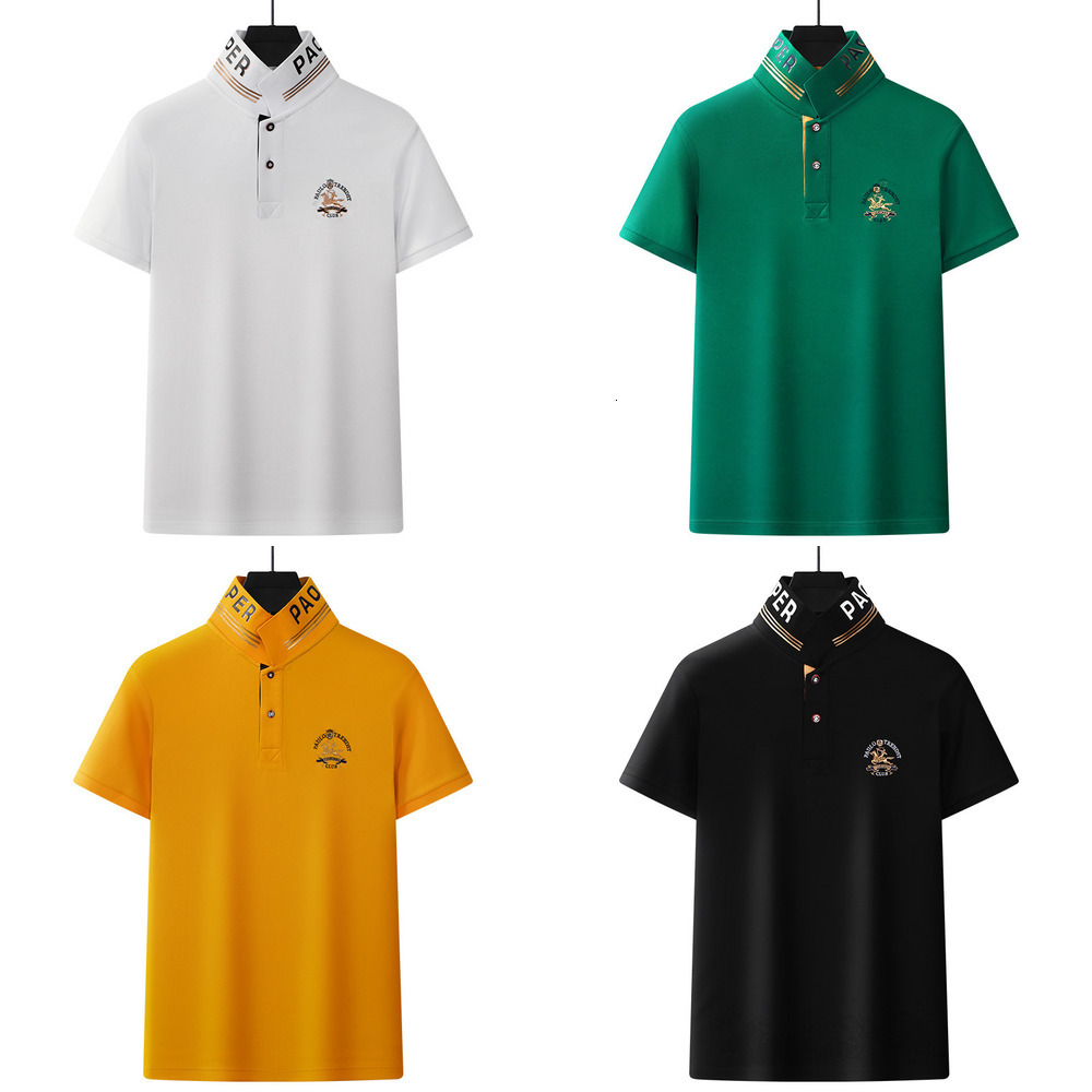 Luxury Sport Fashion High Quality Designer Shirt Turn Down Collar Mesh POLO Shirt Quick Dry Tennis Short Sleeve Top Stand Up Collar Unisex New Arrival