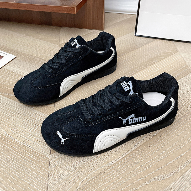 free shipping designer shoes 2026 New Women's Flat Retro Running Shoes, Versatile German Trainer Sneakers, Casual Sports Skate Shoes