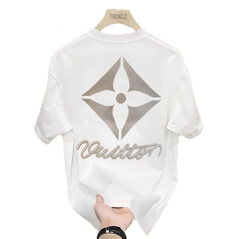 designer Men's T-Shirts Men's Tees Polos couple set Spring Summer Trendy Fashion Light Luxury Versatile Short Sleeve Home Casual Men's 