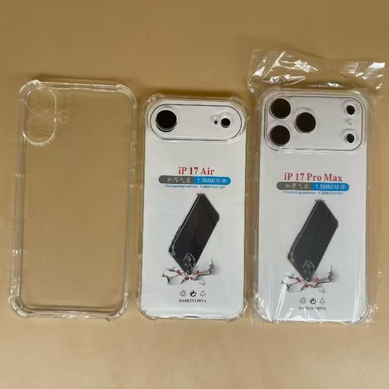 New iPhone 16 Transparent Phone Apple 15/14/13 Pro Max Four-Corner Shockproof Precision Hole Full Coverage Soft Case