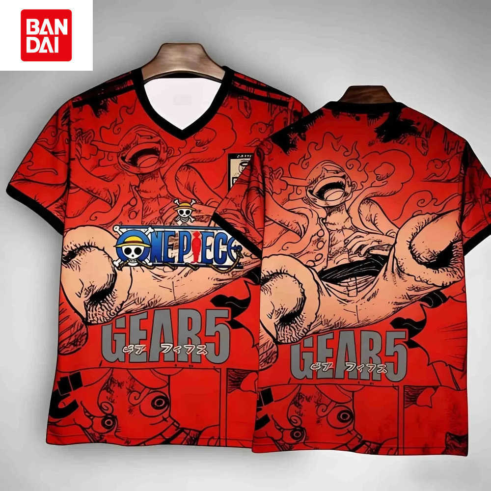 One Piece Luffy Japanese Football Jersey Mens Summer Quick-Drying T-shirt Outdoor Sports Casual Top Short-sleeved L2605139BM3