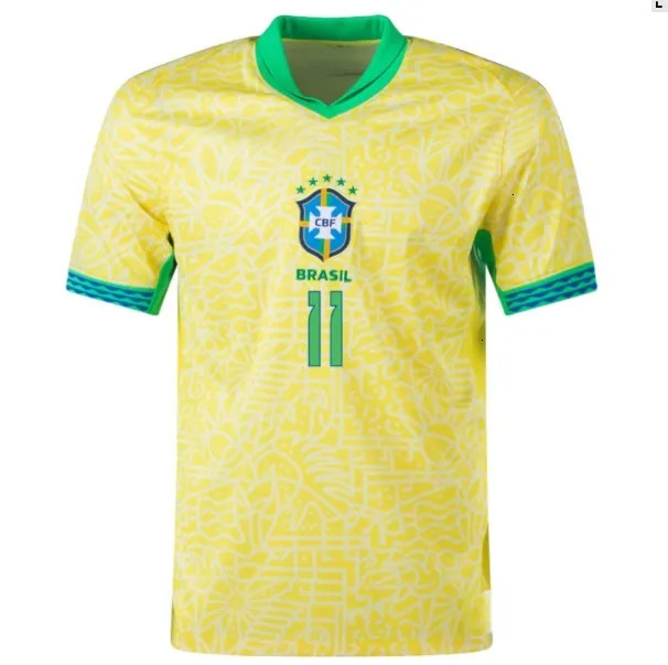 2026 Brazil soccer jerseys MARCELO PAQUETA RAPHINHA NEYMAR JR COUTINHO FIRMINO JESUS VINI JR 26-27 brasil kids kit Men women 1998 2014 home Sports foo
