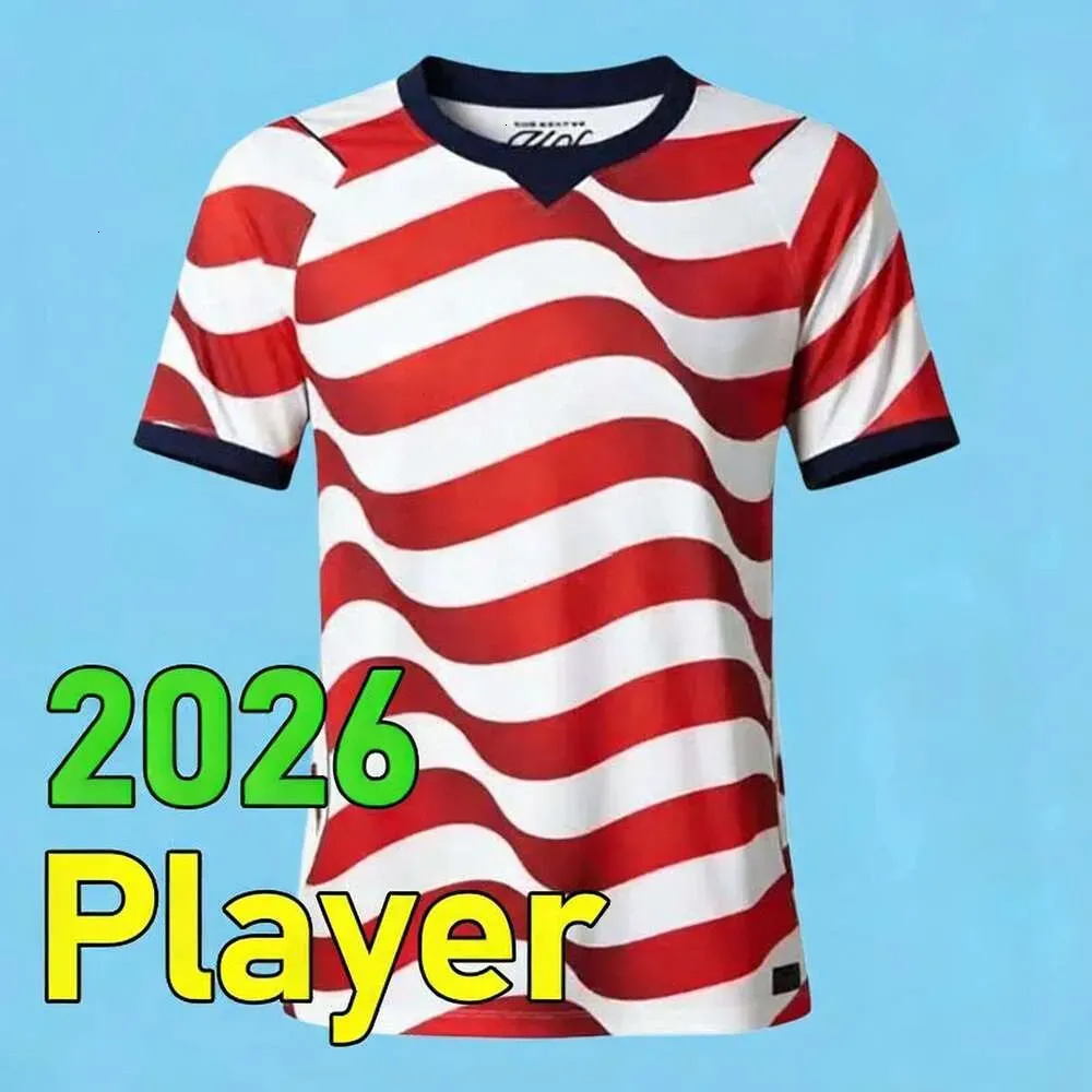 USAS 2026 World Cup Soccer Jersey PULISIC BALOGUN AARONSON WRIGHT LALAS 26 27 America Football Shirts United States Camisetas 1994 2014 Dempsey USMNT 