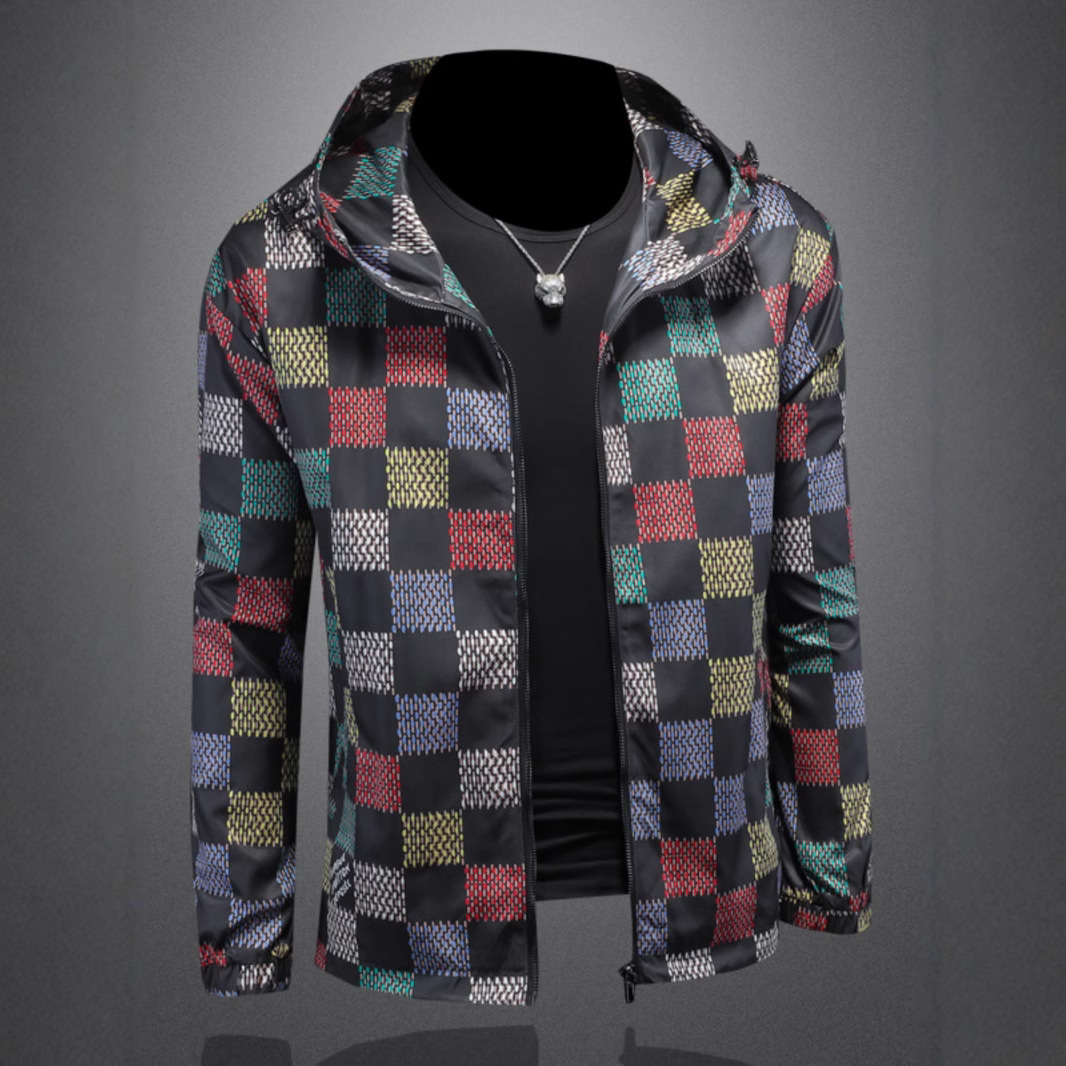 Direct sales from the manufacturer: European-style men's hooded zip-up jacket, high-quality European arrivals, 2026 spring new model
