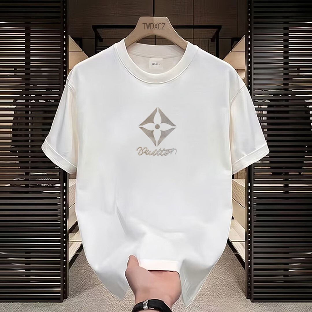 designer Men's T-Shirts Men's Tees Polos couple set Spring Summer Trendy Fashion Light Luxury Versatile Short Sleeve Home Casual Men's 