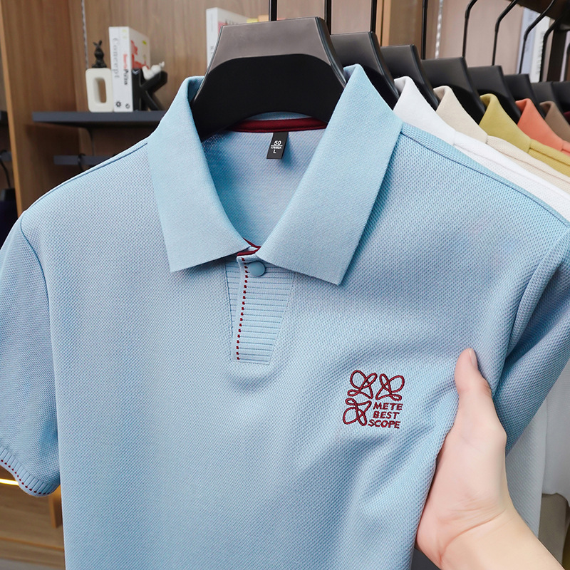 Free shipping luxury Men's Polos Fashionable and casual men's polo shirt comfortable for daily work in the workplace