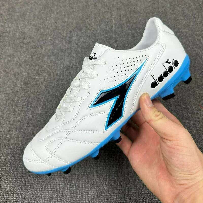 Professional For Men Black White Soccer Man Leather Turf Football Shoes Mens Outdoor Lawn Training Shoe 26Y0513 - view 5