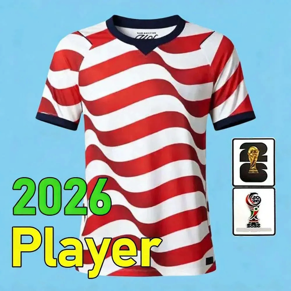 USAS 2026 World Cup Soccer Jersey PULISIC BALOGUN AARONSON WRIGHT LALAS 26 27 America Football Shirts United States Camisetas 1994 2014 Dempsey USMNT 