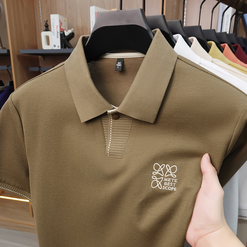 Free shipping luxury Men's Polos Fashionable and casual men's polo shirt comfortable for daily work in the workplace