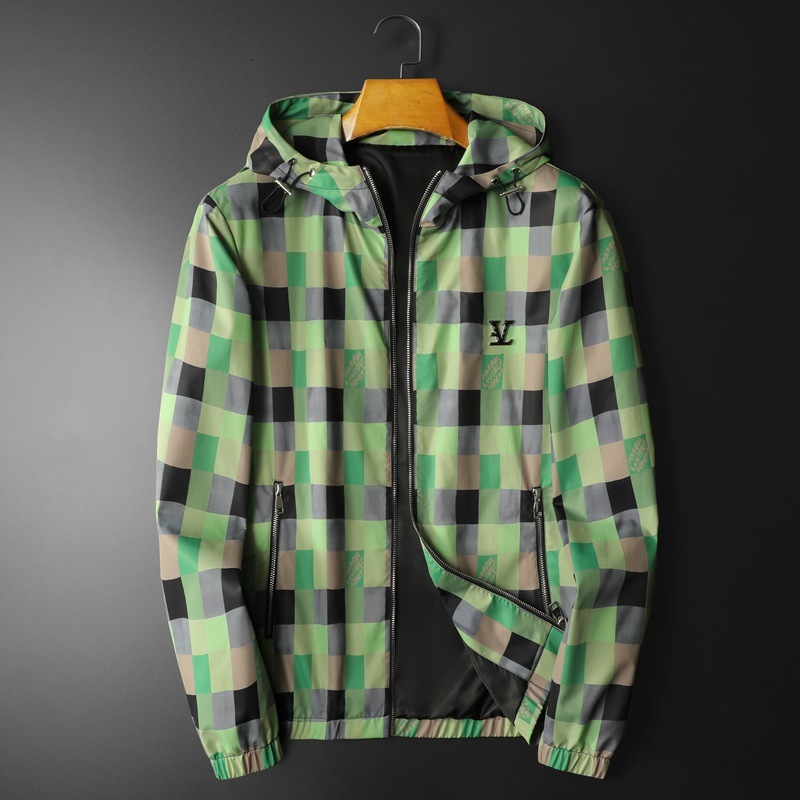 European-style plaid fashionable hooded jacket, 2026 spring new large size men's clothing, looking for agents