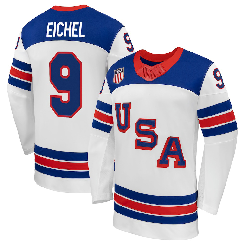 86 Jack Hughes USA hockey jersey 2026 Olympices Jersey 19 Matthew Tkachuk Tage Thompson Dylan Larkin Quinn Hughes Auston Matthews Jack Eichel Clayton 