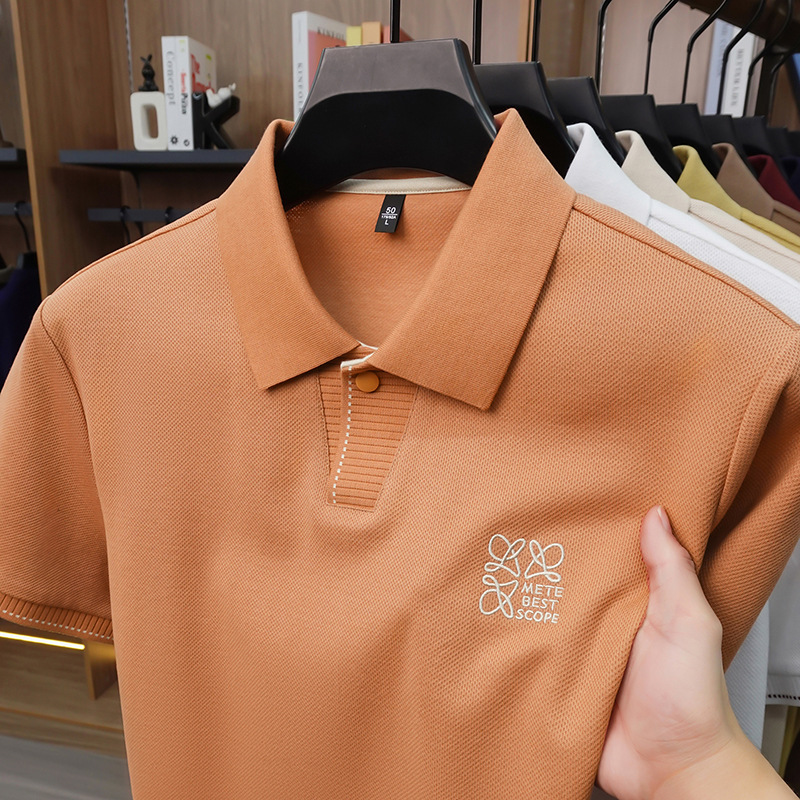 Free shipping luxury Men's Polos Fashionable and casual men's polo shirt comfortable for daily work in the workplace