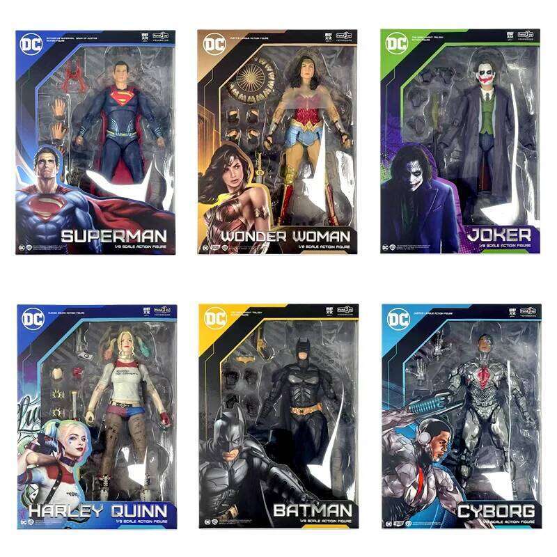 Justice League Figure Batman Action Figures Aquaman Mera Harley Quinn PVC Collection Models Toys Gift J260513