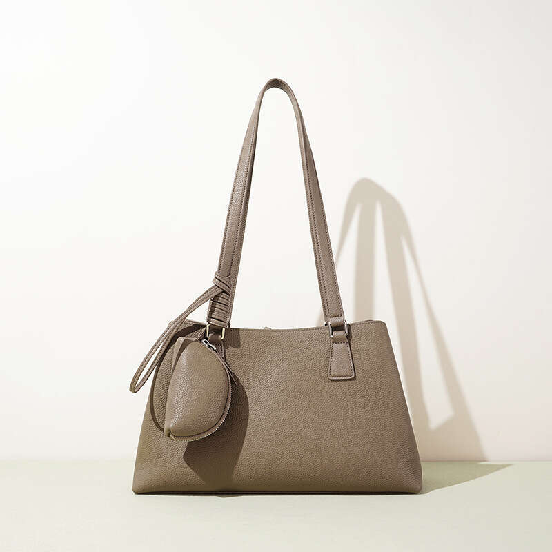 Niche Simple Elegant Genuine Leather Shoulder Bag Office Commuter Design Sense Large Capacity Daily Shopping Travel Casual Fashion Ladies Handbag SENY