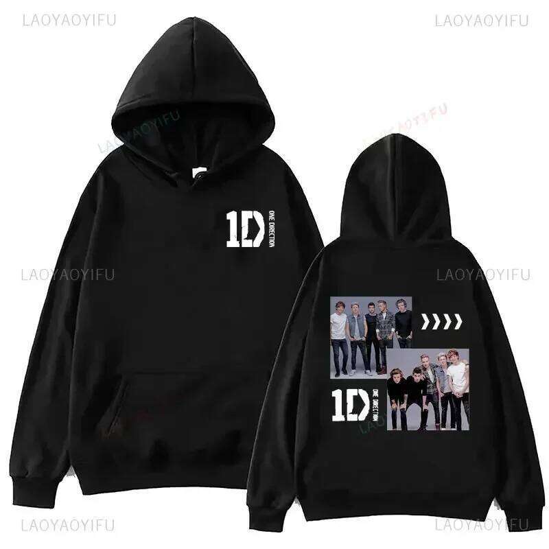 One Directions Band Hoodies Grunge Long-sleeved Punk Sweatshirt Vintage Autumn/Winter Clothing Hip Hop Sudaderas Music Pullover 26L0513 - view 7